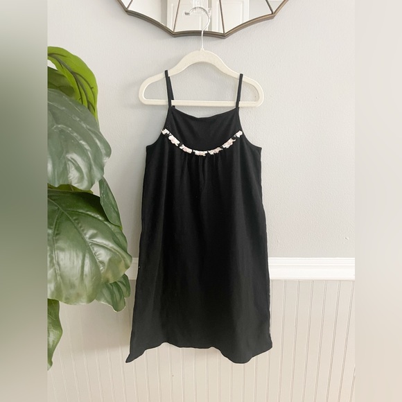 Old Navy Girls Medium Black Tassle Swing Dress - Picture 1 of 9